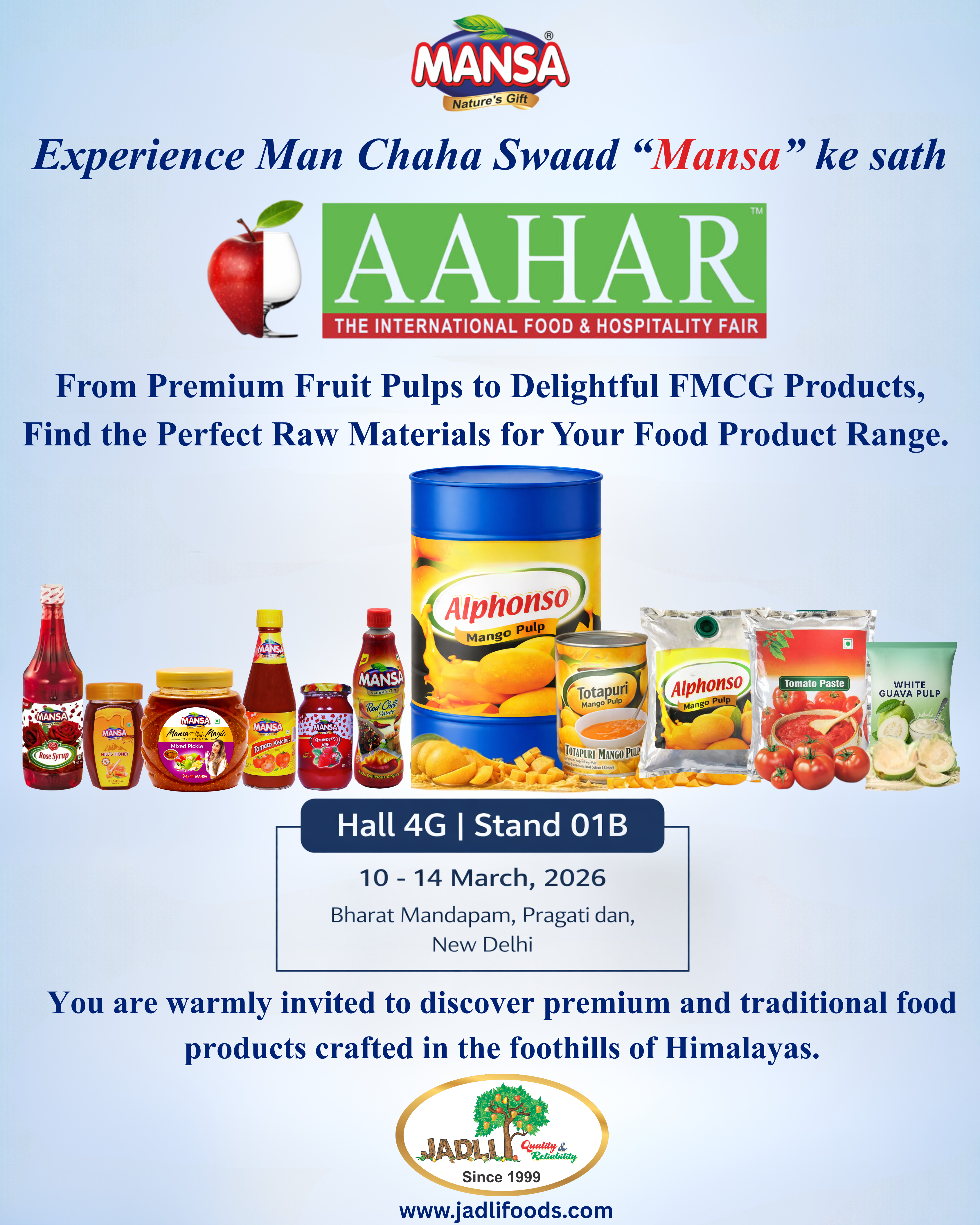 Jadli Foods at AAHAR 2026
